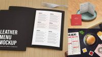 9526+ A5 Menu Mockup High Resolution