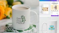 9528+ Free Mug Mockup Generator High-Quality PSD Files