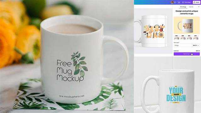 9528+ Free Mug Mockup Generator High-Quality PSD Files