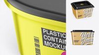 9530+ Metallized Plastic Container PSD Mockup Professional PSD Mockup