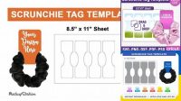 9530+ Scrunchie Tag Template Easy-to-Use PSD Template