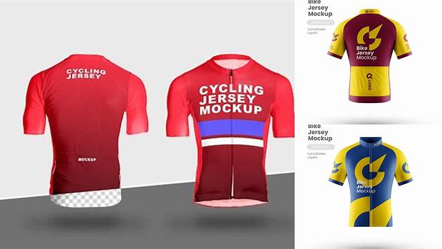 9532+ Cycling Jersey Mockup Psd Include TIFF