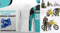 9533+ Mockup Motocross Include TIFF