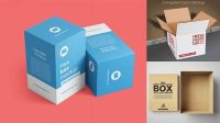 9535+ Carton Package With Plastic Cap PSD Mockup Front View Stylish PSD for Free