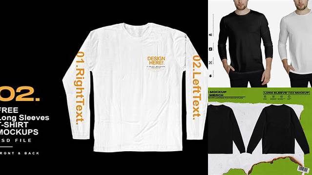 9535+ Long Sleeve T Shirts Mock Up Creative PSD Templates