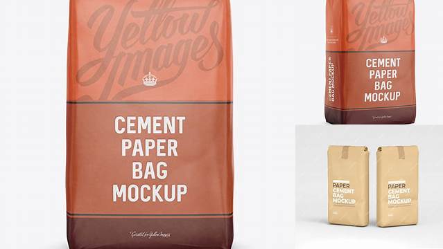 9536+ Cement Paper Bag Mockup Free Download Hight Resolution