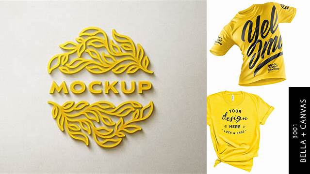 9541+ Yellow Images Mockups Free Modern Photoshop Resource