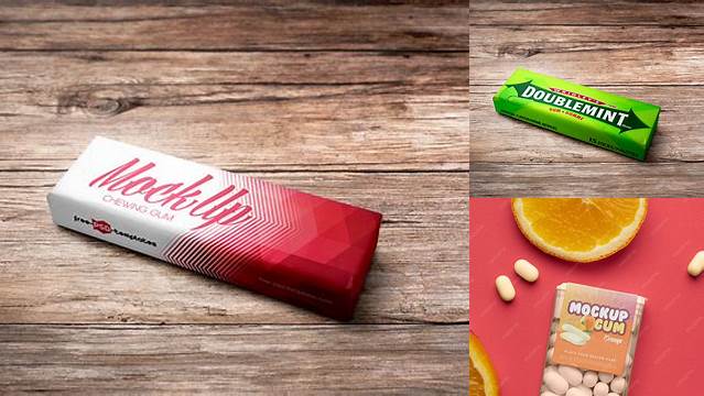 9542+ Chewing Gum Mockup Download Now Free PSD Template