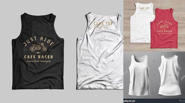 9543+ Men’s Jersey Tank Top PSD Mockup Back View Free Premium Photoshop Template Download