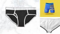 9545+ Underwear Box Mockup Advanced Photoshop Design Free