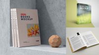 9547+ 3d Book Mockup Psd Free Download Easy Editable