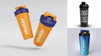 9549+ Plastic Shaker Bottle PSD Mockup Professional Quality PSD Freebie