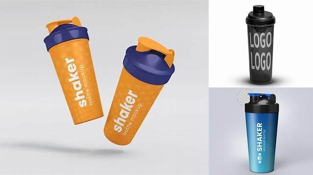 9549+ Plastic Shaker Bottle PSD Mockup Professional Quality PSD Freebie