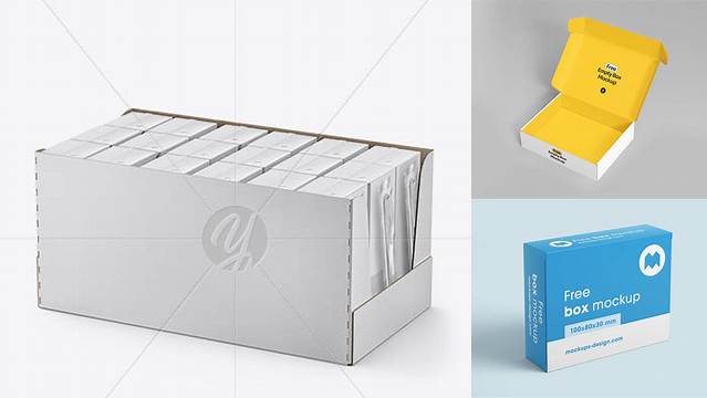 9551+ 18 Packs Box PSD Mockup Half Side View Versatile Photoshop File