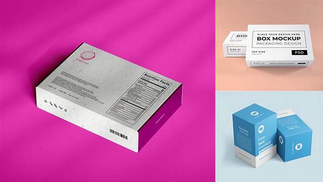 9551+ A4 Box Mockup Versatile PSD Mockup File