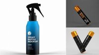 9558+ Matte Aerosol Bottle PSD Mockup Creative and Modern PSD Freebie