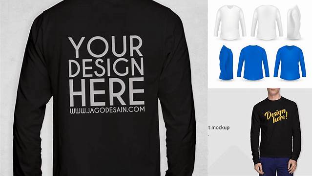 9559+ Download Mockup Kaos Lengan Panjang Cdr Digital Download