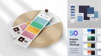 956+ Color Palette Mockup Free Best for Showcase