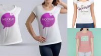 956+ Ladies T Shirt Mockup Exclusive Free PSD