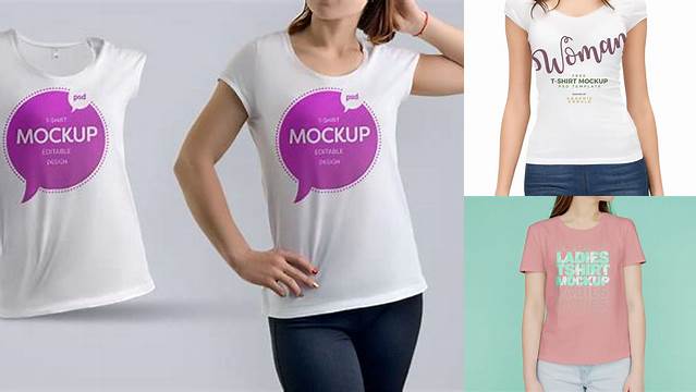 956+ Ladies T Shirt Mockup Exclusive Free PSD