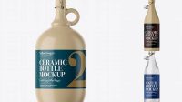 9560+ Ceramic Bottle With Clamp Lid PSD Mockup Custom Mockup PSD for Free