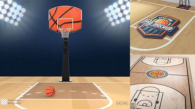 9562+ Basketball Court Mockup Free PSD Free Download