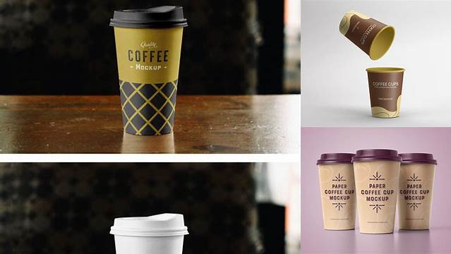 9562+ Paper Coffee Cup PSD Mockup Front View Download Premium PSD Resource