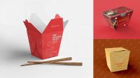 9564+ Chinese Food Box Mockup Creative PSD Resources