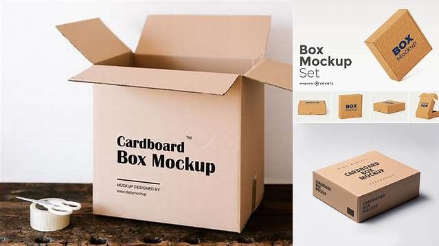 9565+ Opened Cardboard Box with Hands PSD Mockup Smart Layer PSD