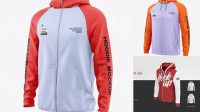 9567+ Men’s Full-Zip Hoodie PSD Mockup Half Side View Modern Photoshop Resource