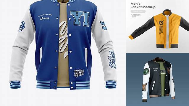 9568+ College Jacket Mockup Download Free