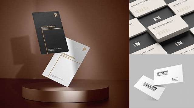 9569+ Two Business Cards PSD Mockup Front View Customizable PSD Templates