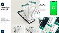 9574+ Whatsapp Business Mockup Smart PNG Image