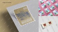 9578+ Postage Stamp Mockup PSD Download