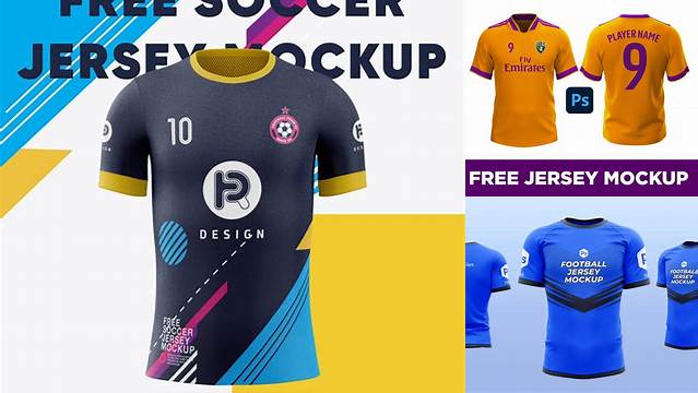 9580+ Free Mockup Jersey Football Professional PSD Mockup