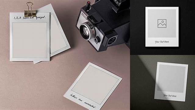 9582+ Polaroid Mockup Free Download Free