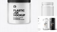 9585+ Clear Plastic Jar Mockup Professional PSD Mockup