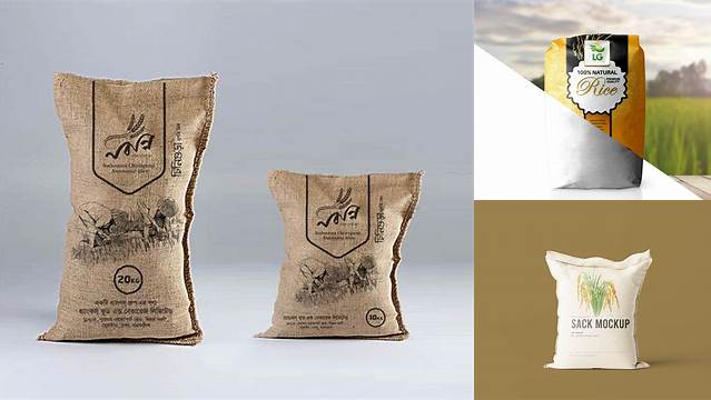 9587+ Rice Bag Mockup Psd For Free Download