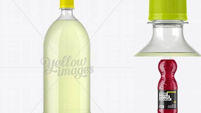 9589+ 2L PET Bottle with Lemonade PSD Mockup Free Photoshop Mockup Design