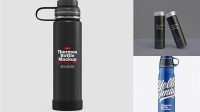 9590+ Glossy Thermos PSD Mockup High-Resolution PSD Download