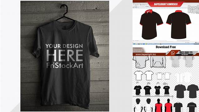 9593+ Free Download Mockup Kaos Cdr Download Free