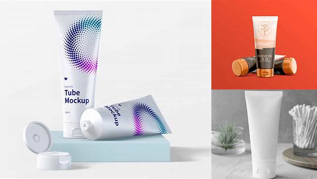 9594+ Cosmetic Tube PSD Mockup Photoshop PSD Free for Designers