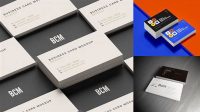 9598+ Three Business Cards PSD Mockup Front View Download Free