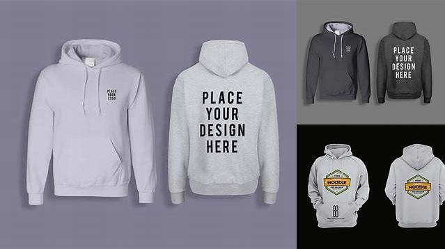 9599+ Men’s Heavy Blend Hoodie PSD Mockup Back View Unique High-Resolution Photoshop Mockup