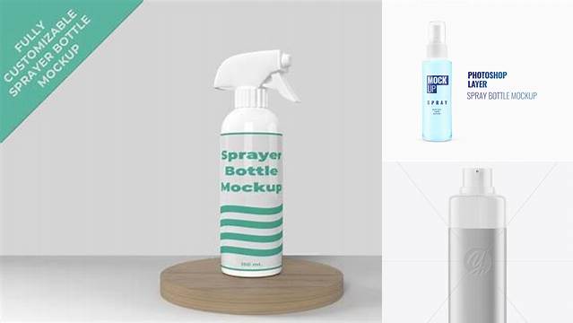 9600+ Metallic Sprayer Bottle PSD Mockup High-Quality Creative PSD