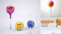 9608+ Ball Lollipop PSD Mockup Best for Showcase