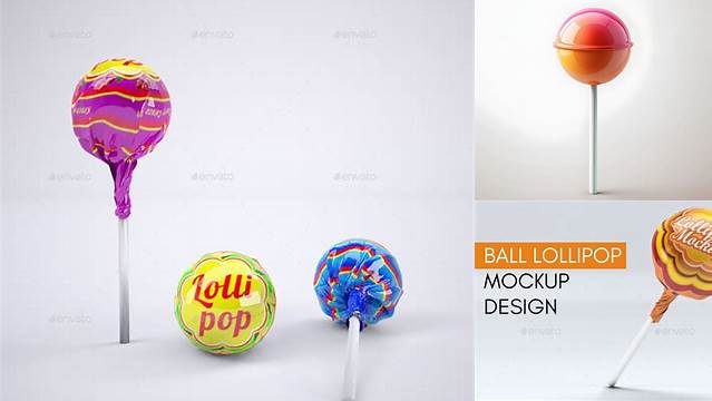 9608+ Ball Lollipop PSD Mockup Best for Showcase