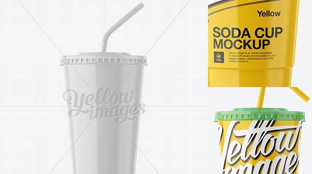 961+ Glossy Plastic Soda Cup PSD Mockup Premium Quality PSD Freebie