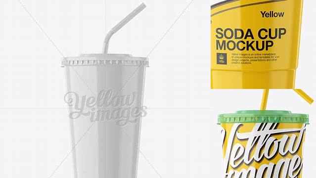 961+ Glossy Plastic Soda Cup PSD Mockup Premium Quality PSD Freebie