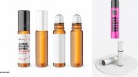 9610+ 10ml Matte Roller Bottle PSD Mockup Versatile and Modern PSD Mockup